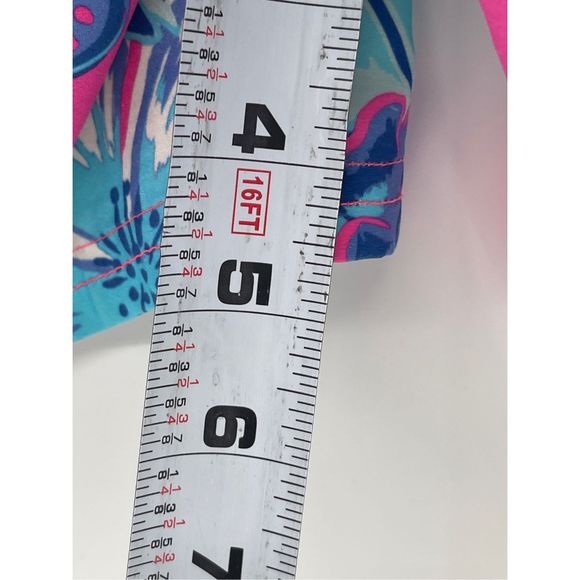 Vineyard Vines Swim Trunks Shorts Men Size Large Pink Blue Floral Drawstring - Picture 11 of 14